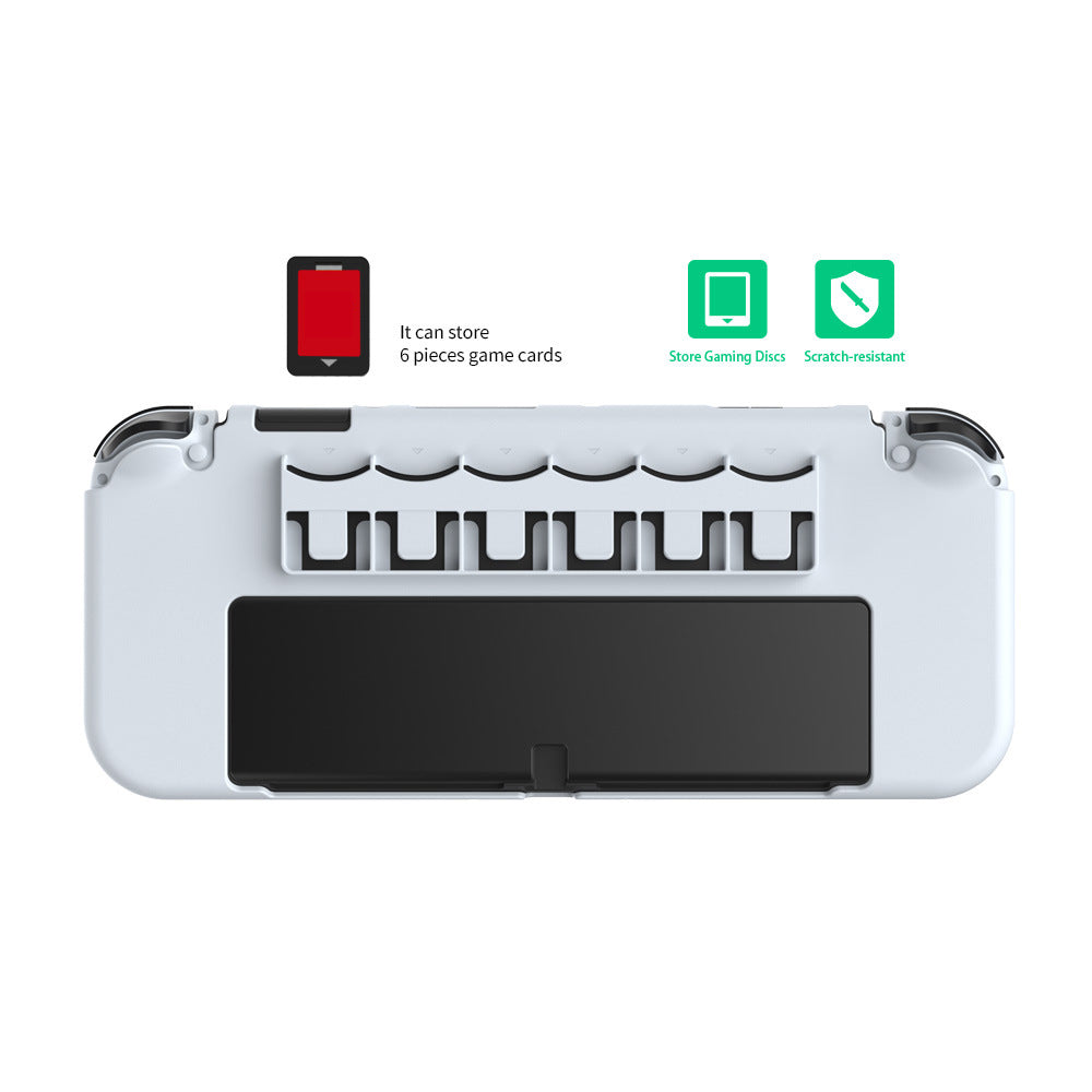 DOBE TNS-1141 Integrated Protective Shell with 6 Game Card Slots Full Protection Cover for Nintendo Switch OLED DOBE TNS-1141 Integrated Protective Shell with 6 Game Card Slots Full Protection Cover for Nintendo Switch OLED